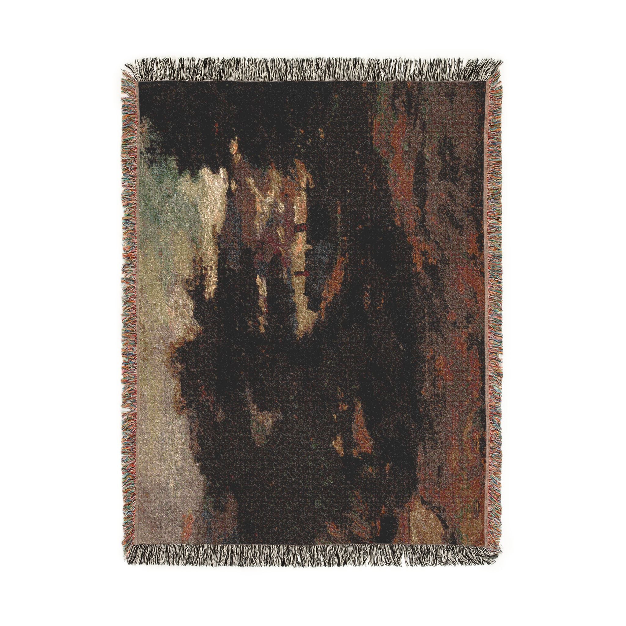 John Constable - Landscape with Cottages | Woven Tapestry Blanket