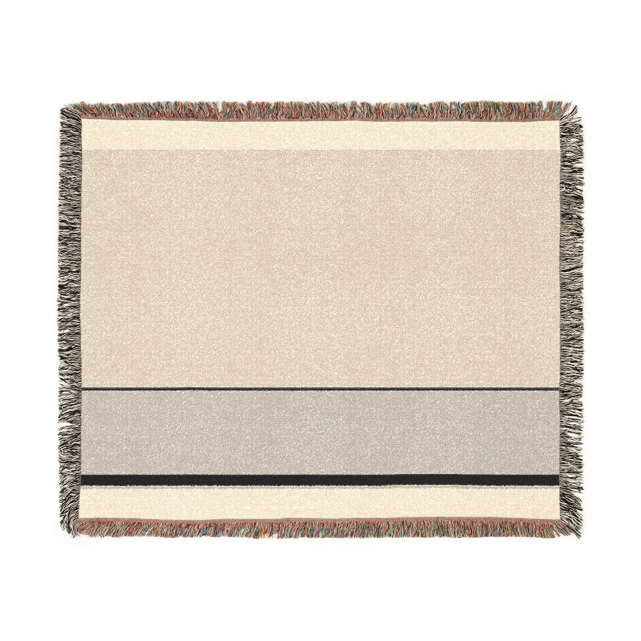 Quiet Throw — Oat · Stone · Ink