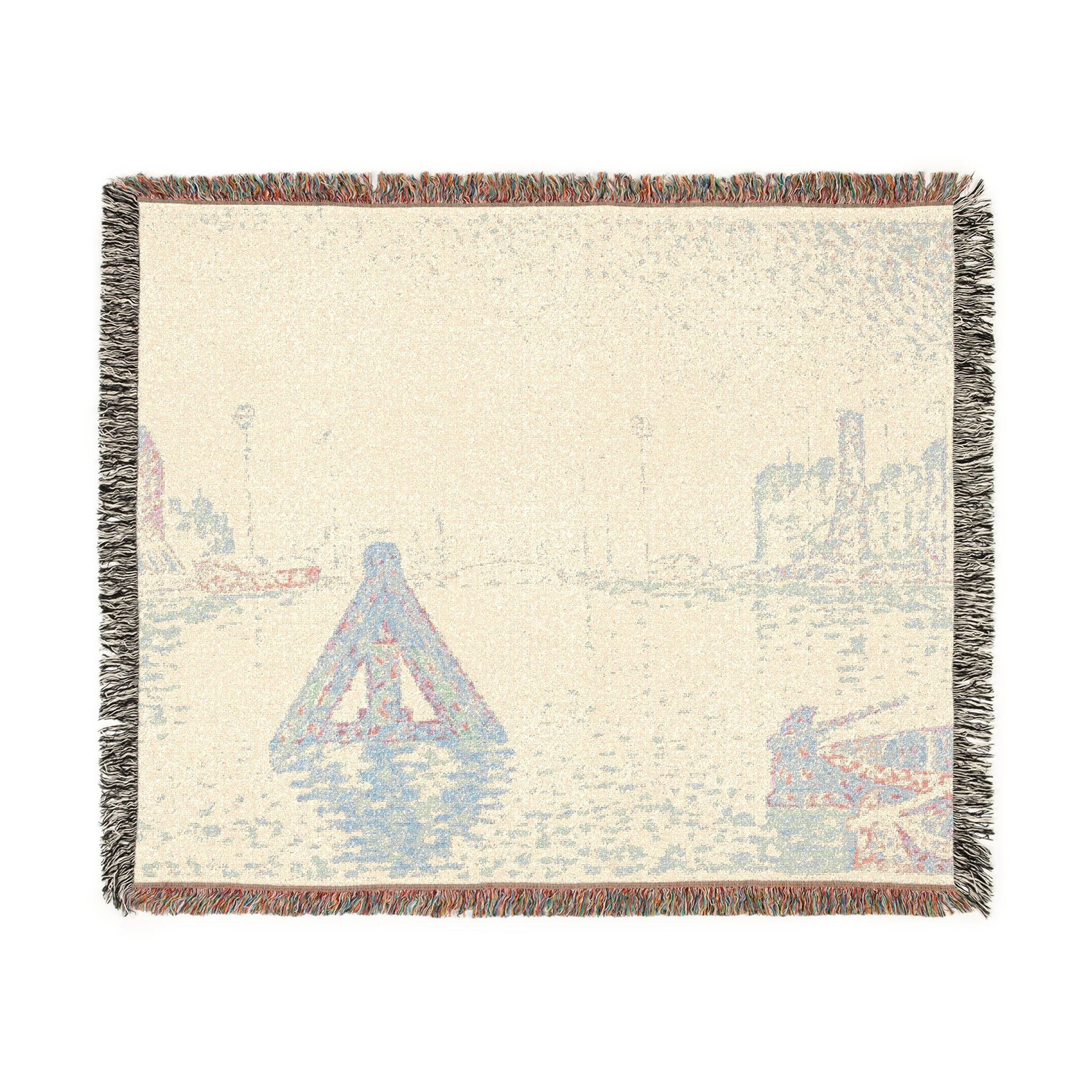 In Holland—The Buoy Paul Signac Tapestry Blanket