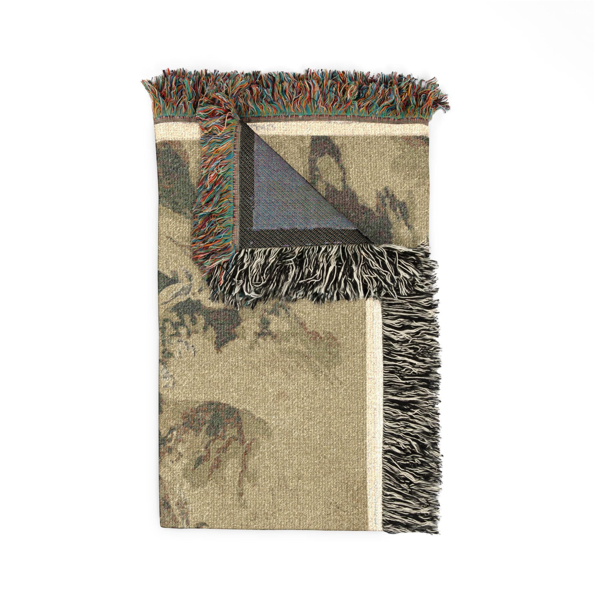 Nicolas Poussin - Drunken Silenus Satyr and Nymphs | Woven Tapestry Blanket