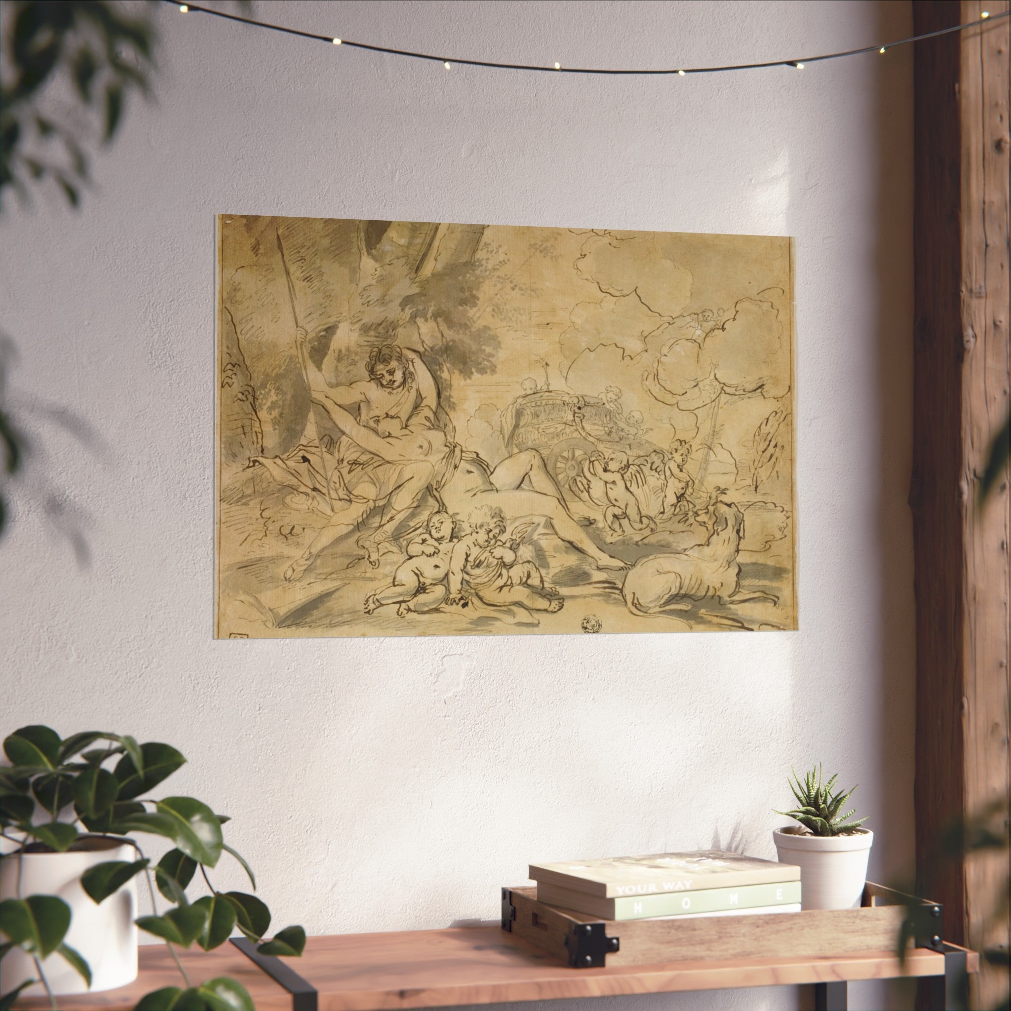 Nicolas Poussin - Figures, Chariot and Dog | Fine Art Poster