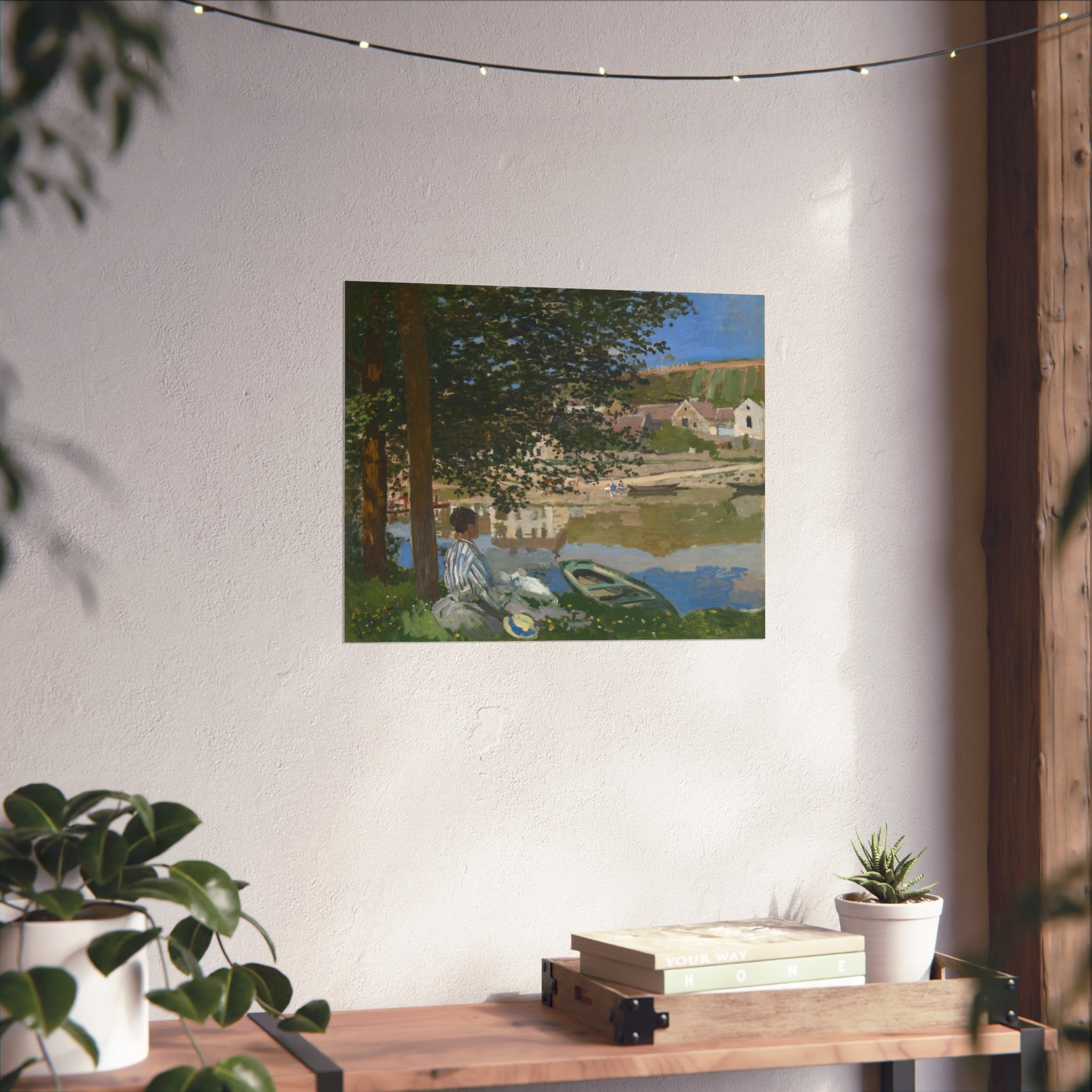 Claude Monet - On the Bank of the Seine, Bennecourt | Fine Art Poster