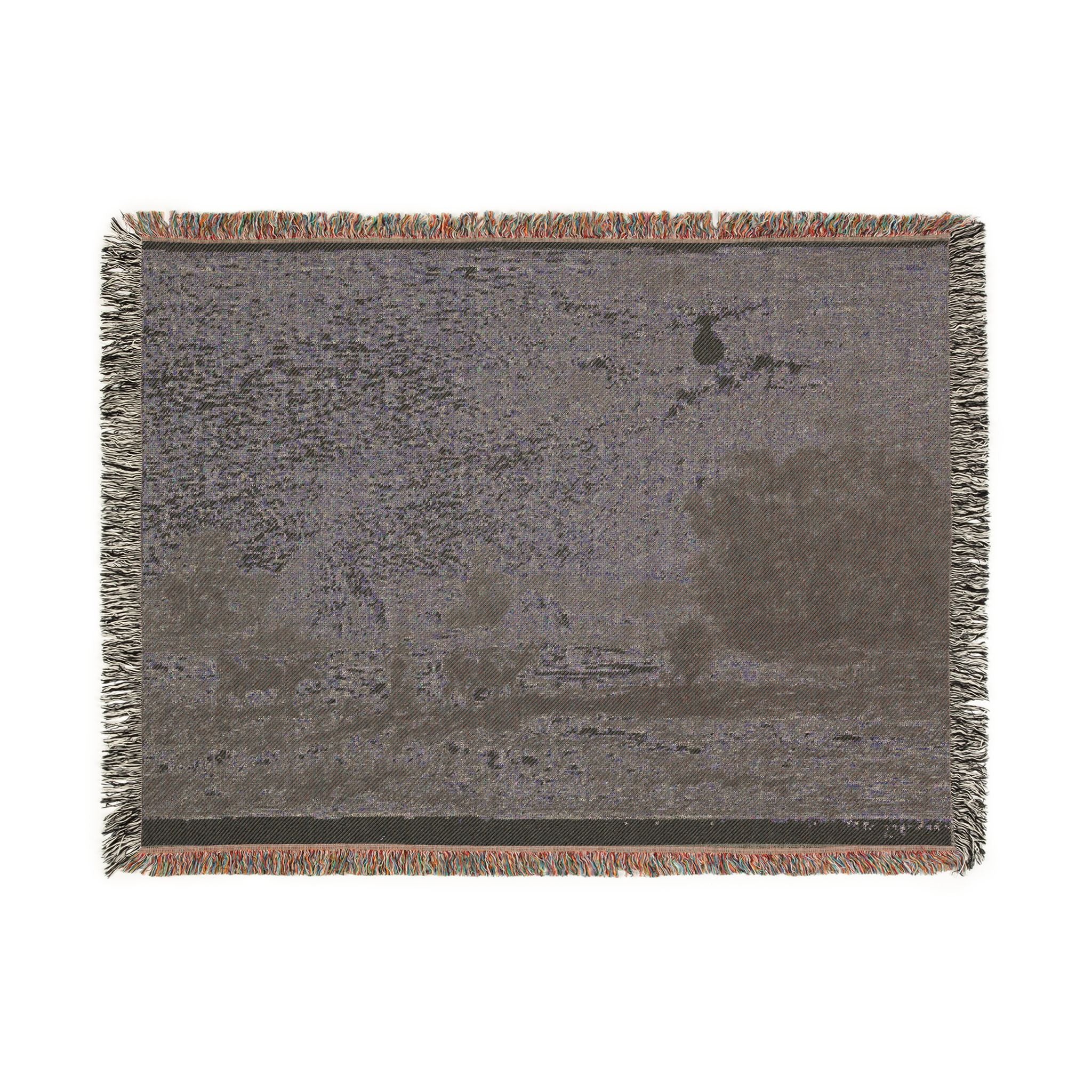 Charles François Daubigny - Moonlight at Valmondois | Woven Tapestry Blanket