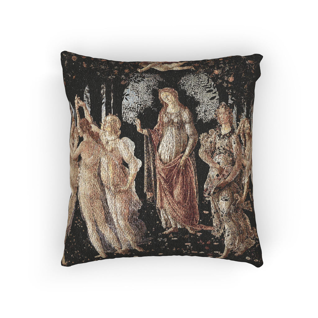 Sandro Botticelli - La Primavera - Google Art Project | Woven Pillow