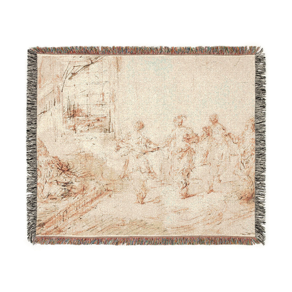 Francesco Guardi - Harem Scene | Woven Tapestry Blanket