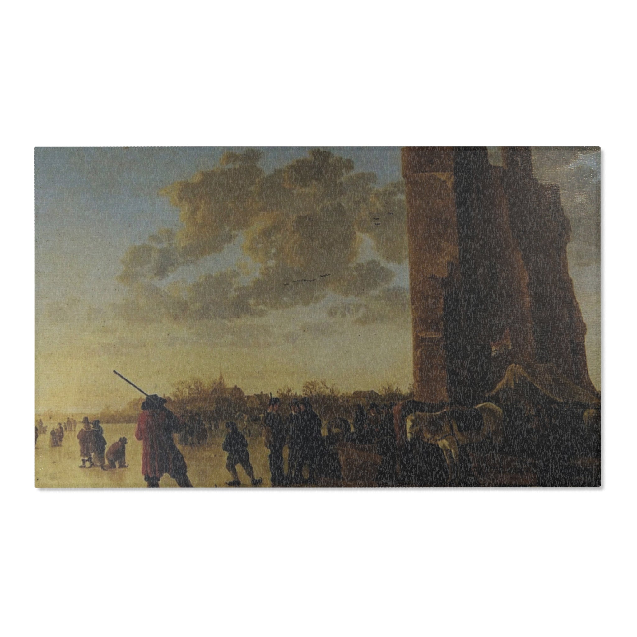 Schilderij, Aelbert Cuyp, met ruïne van Huis te Merwede (12091275046) | Area Rug