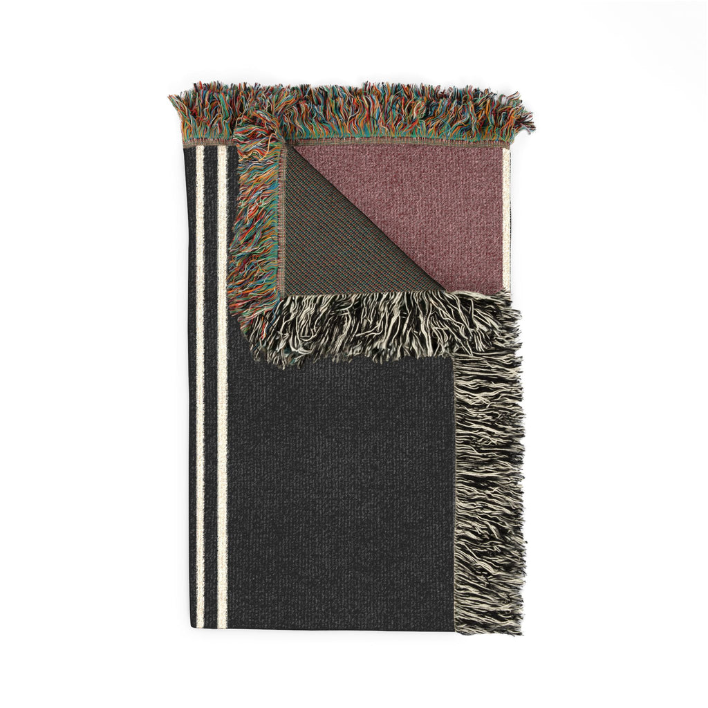 Orchard Throw — Ink · Fig · Warm White