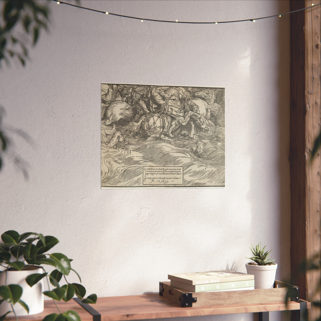 Titian - The Submersion of Pharaoh's Army in the Red Sea | Fine Art Poster