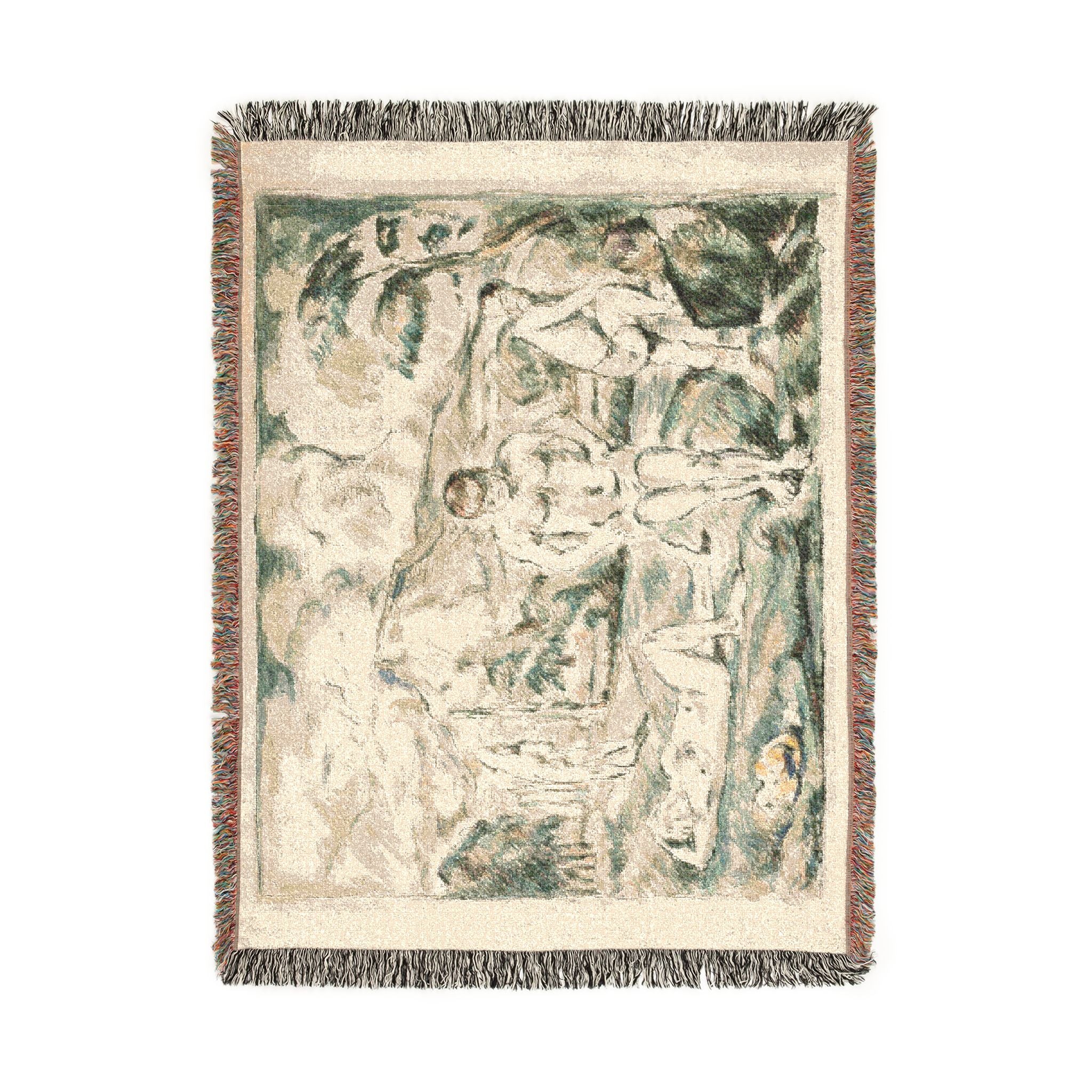 Paul Cezanne - Large Bathers | Woven Tapestry Blanket