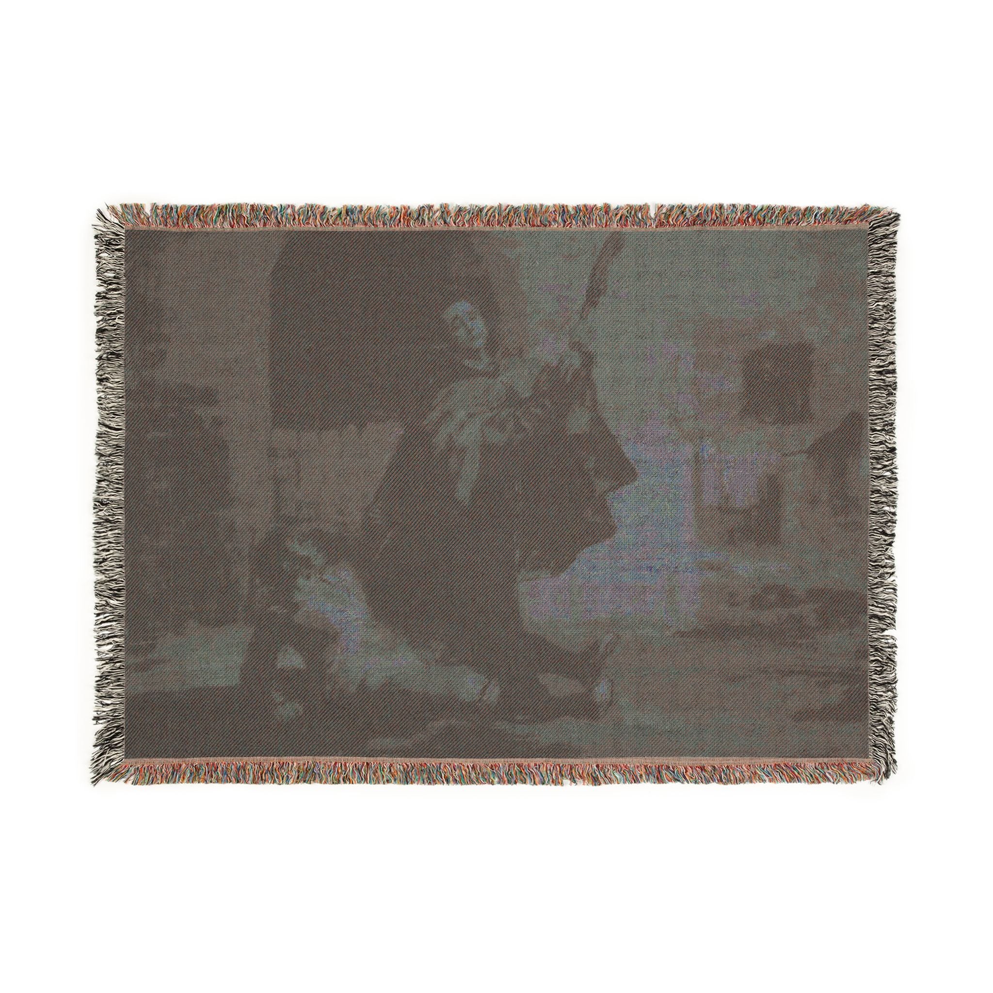 Francisco José de Goya y Lucientes - Friar Pedro Clubs El Maragato with the Butt of the Gun | Woven Tapestry Blanket