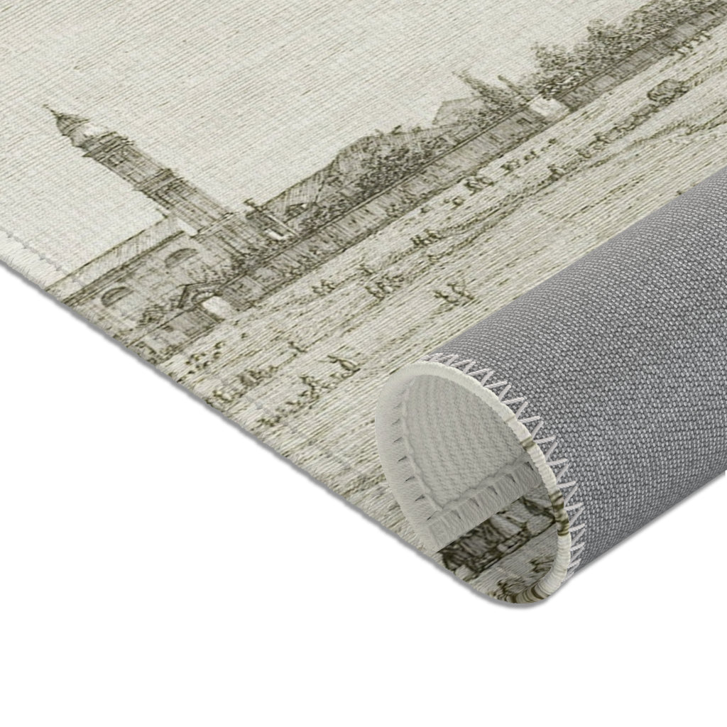 Canaletto - Prà della Valle, from Vedute | Area Rug