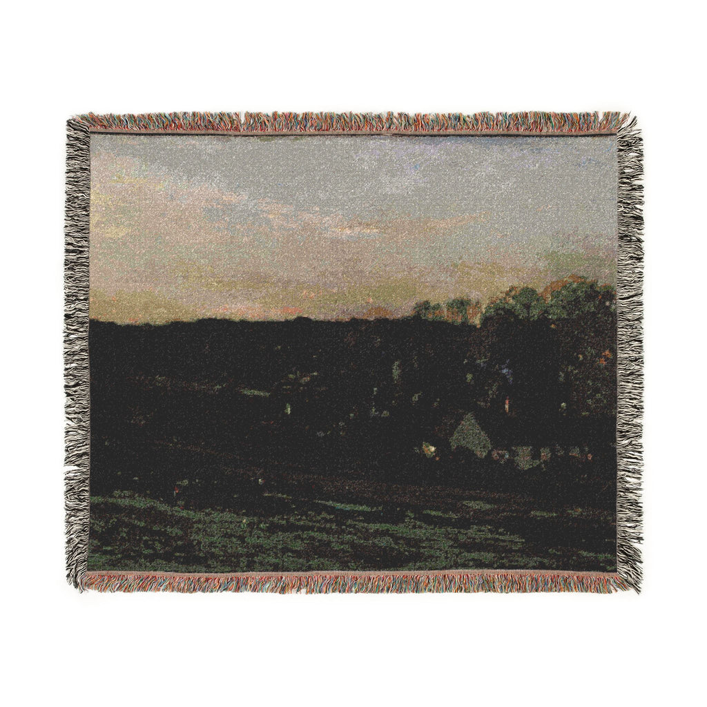Charles François Daubigny - House of Mère Bazot | Woven Tapestry Blanket