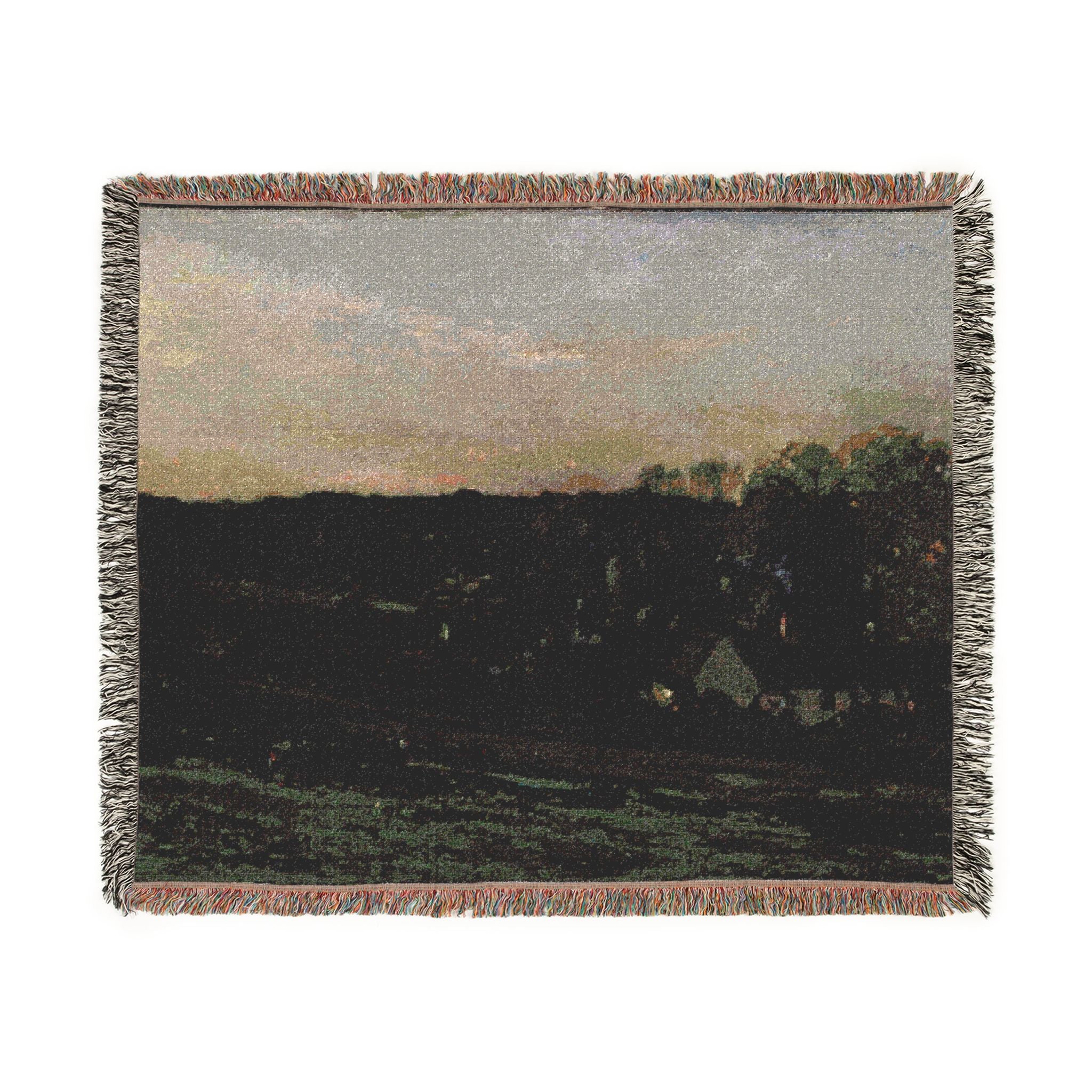 Charles François Daubigny - House of Mère Bazot | Woven Tapestry Blanket