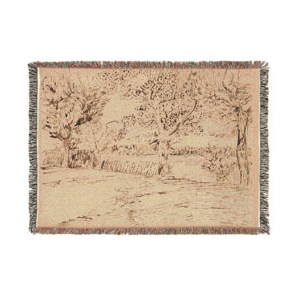 Vincent van Gogh - Landscape at Arles | Woven Tapestry Blanket