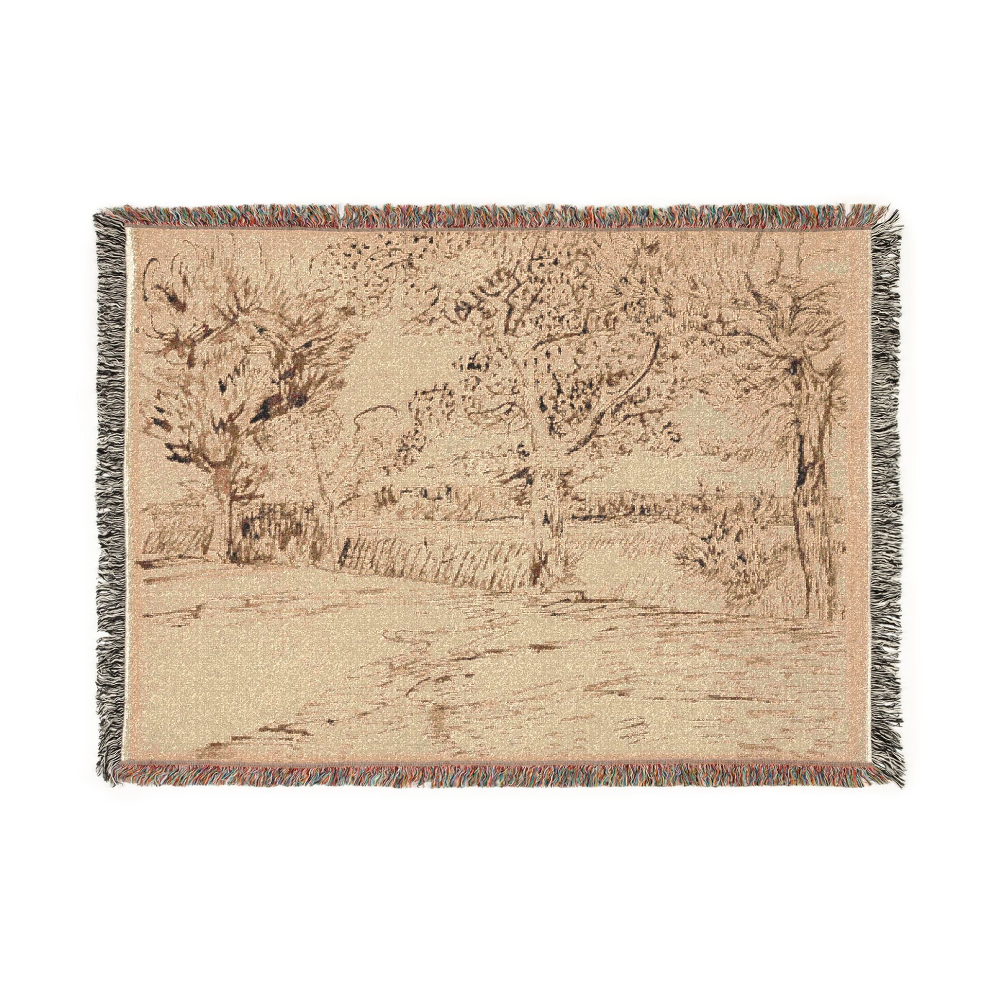 Vincent van Gogh - Landscape at Arles | Woven Tapestry Blanket