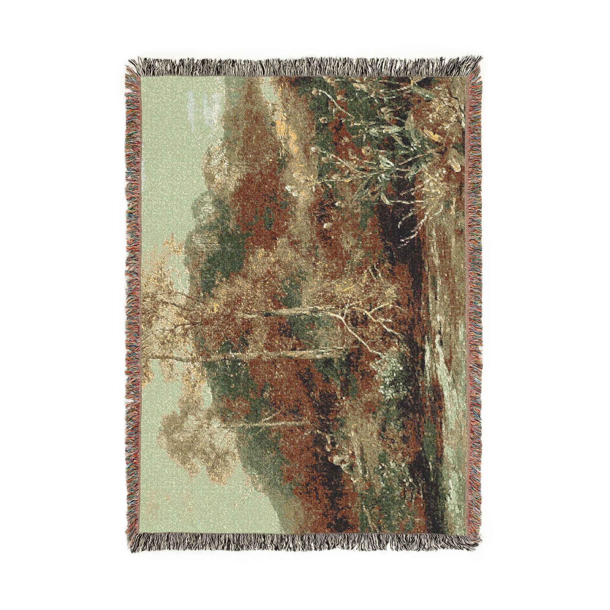 David Bates - Autumn River Scene, The Brook | Woven Tapestry Blanket
