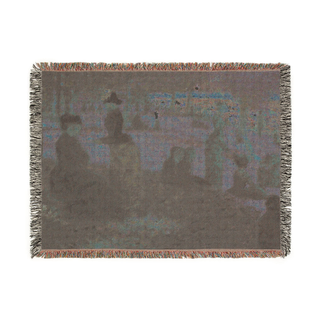 Georges Seurat - Oil Sketch for A Sunday on La Grande Jatte — 1884 | Woven Tapestry Blanket