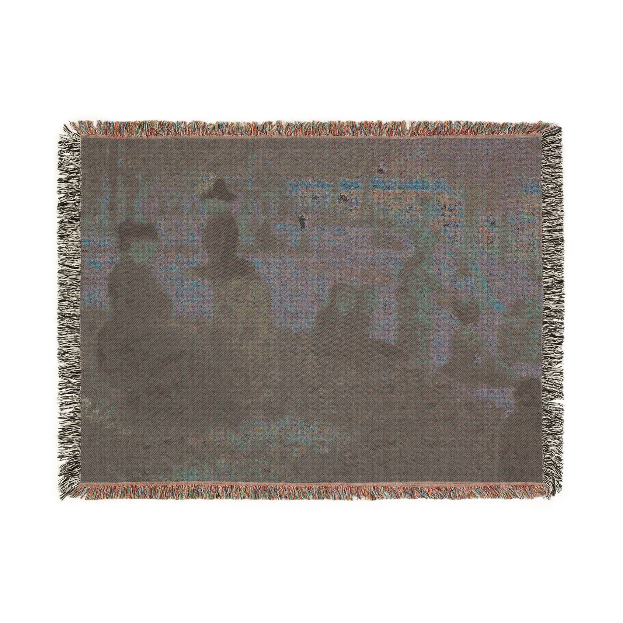 Georges Seurat - Oil Sketch for A Sunday on La Grande Jatte — 1884 | Woven Tapestry Blanket