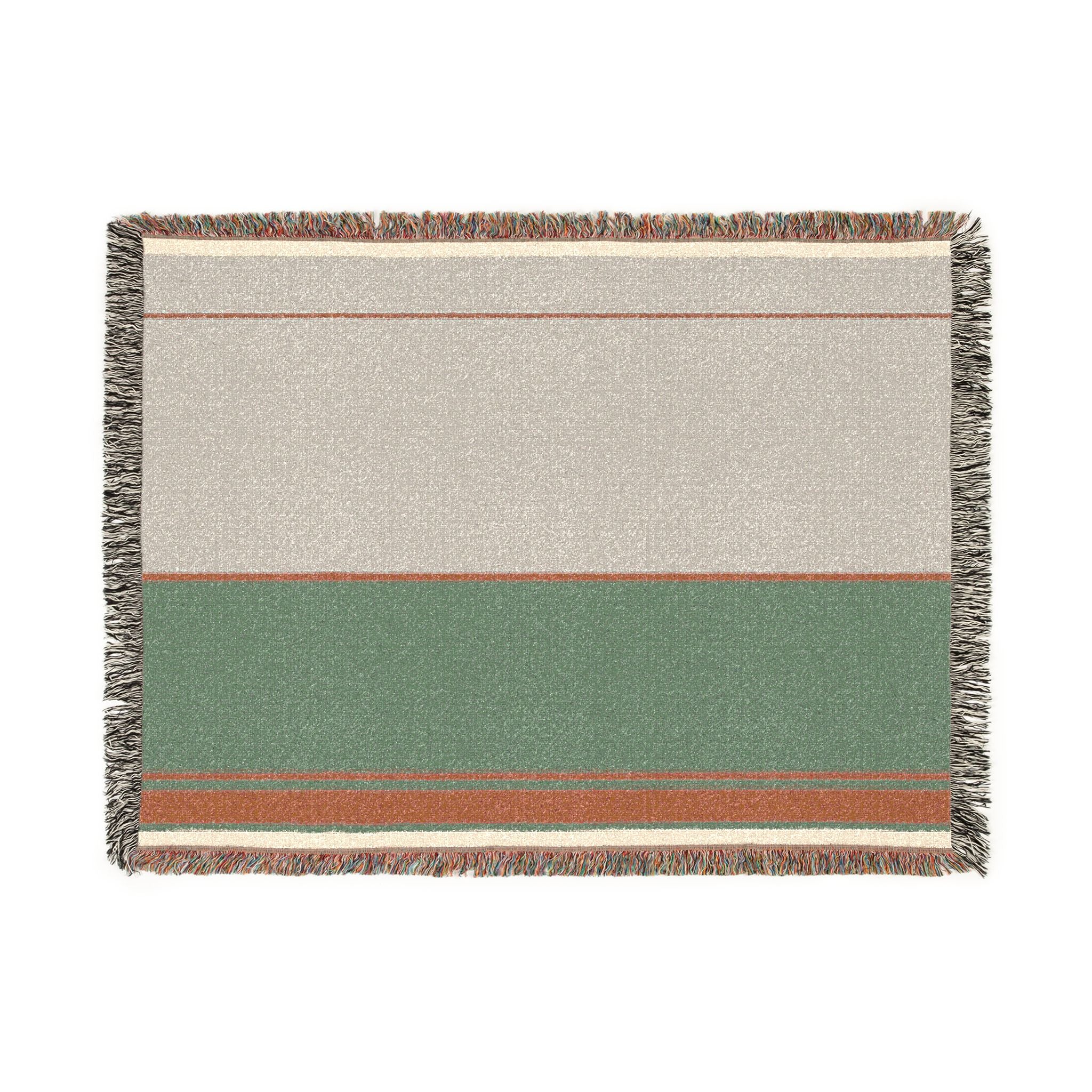 Grove Throw — Stone · Olive · Clay