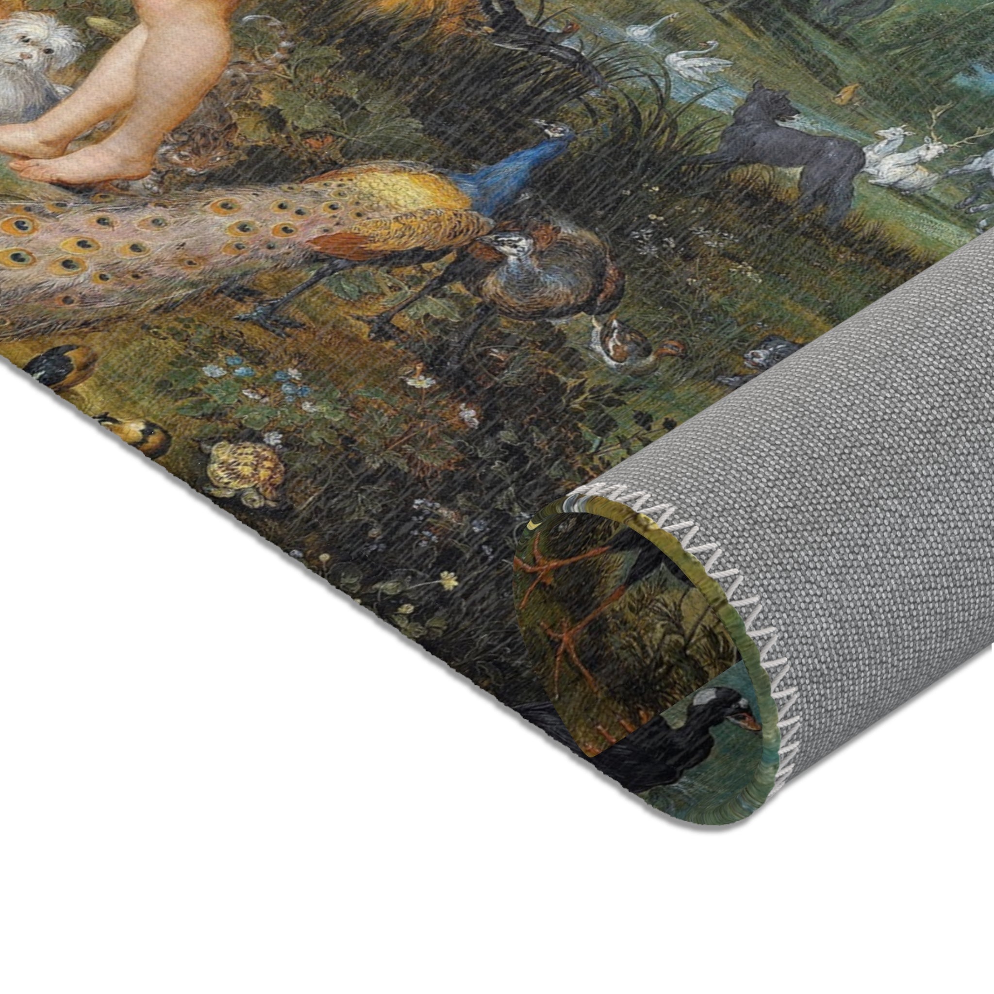 Jan Brueghel de Oude en Peter Paul Rubens - Het aards paradijs met de zondeval van Adam en Eva | Area Rug