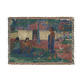 Paul Gauguin - No te aha oe riri (Why Are You Angry ) | Woven Tapestry Blanket