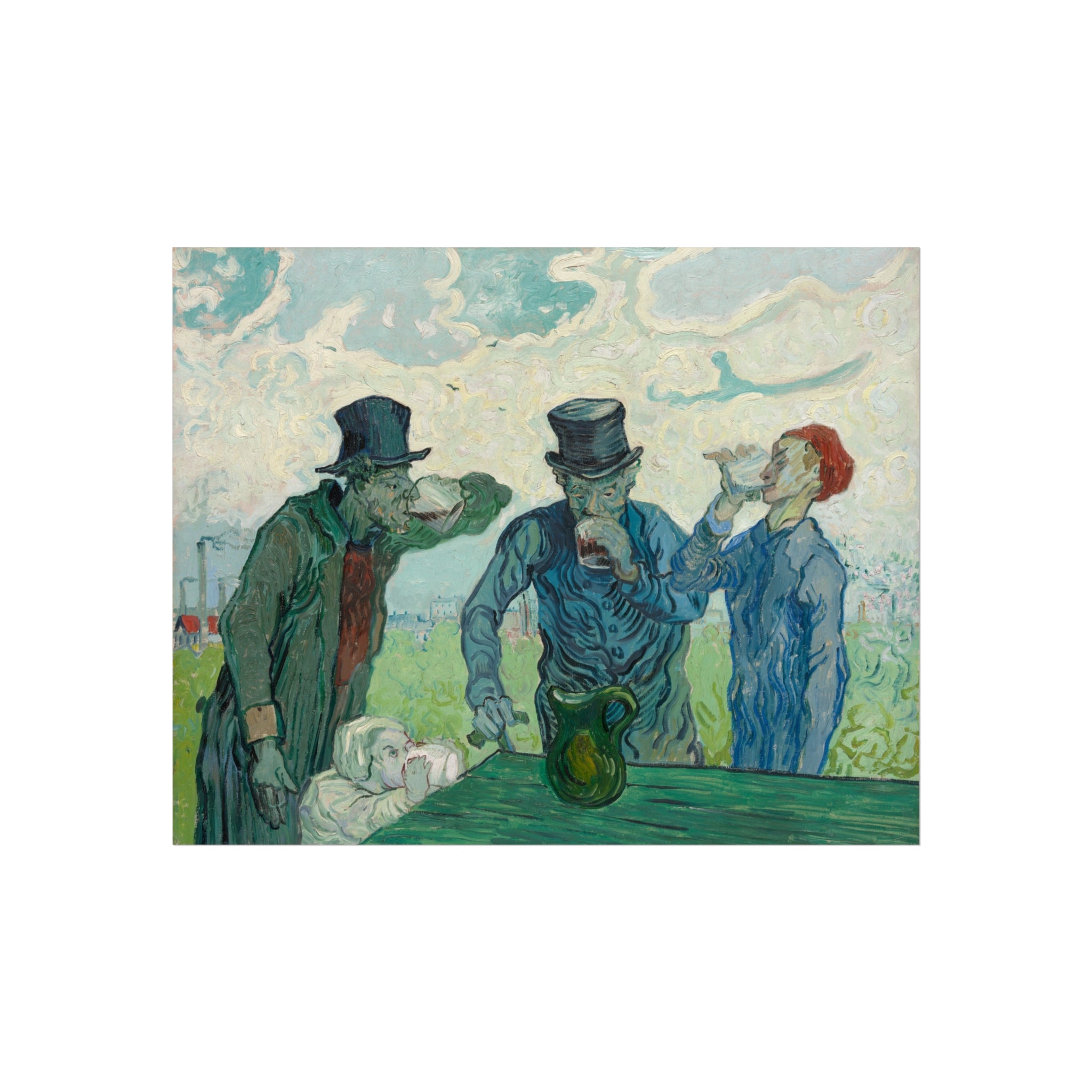 The Drinkers Vincent van Gogh Fine Art Poster