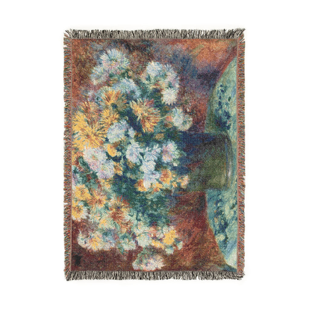 Pierre-Auguste Renoir - Chrysanthemums | Woven Tapestry Blanket