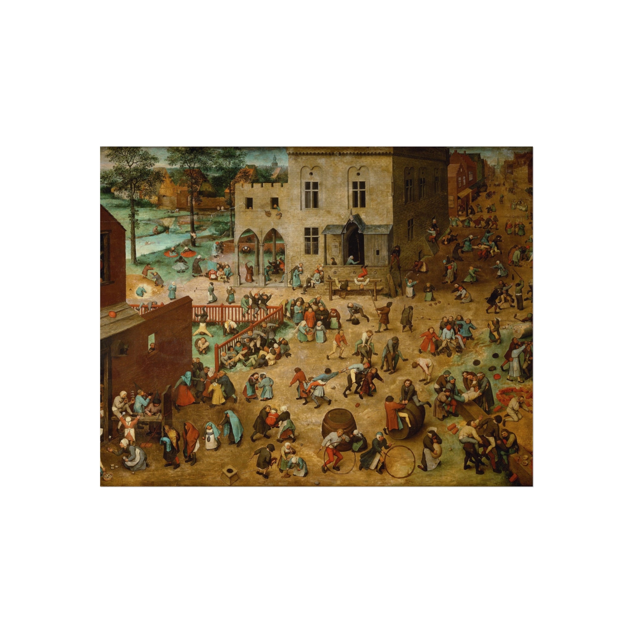 Pieter Bruegel the Elder - Children’s Games - Google Art Project | Fine Art Poster