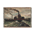 Charles François Daubigny - River Boat | Woven Tapestry Blanket