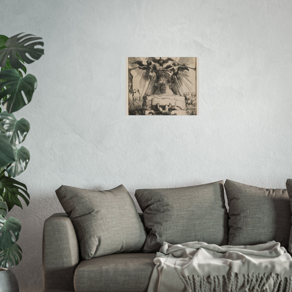 Rembrandt van Rijn - The Phoenix or The Statue Overthrown | Fine Art Poster