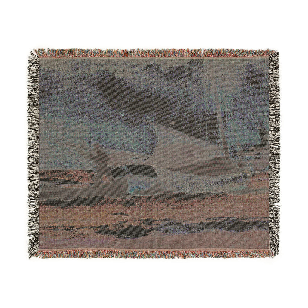 Winslow Homer - Stowing Sail | Woven Tapestry Blanket