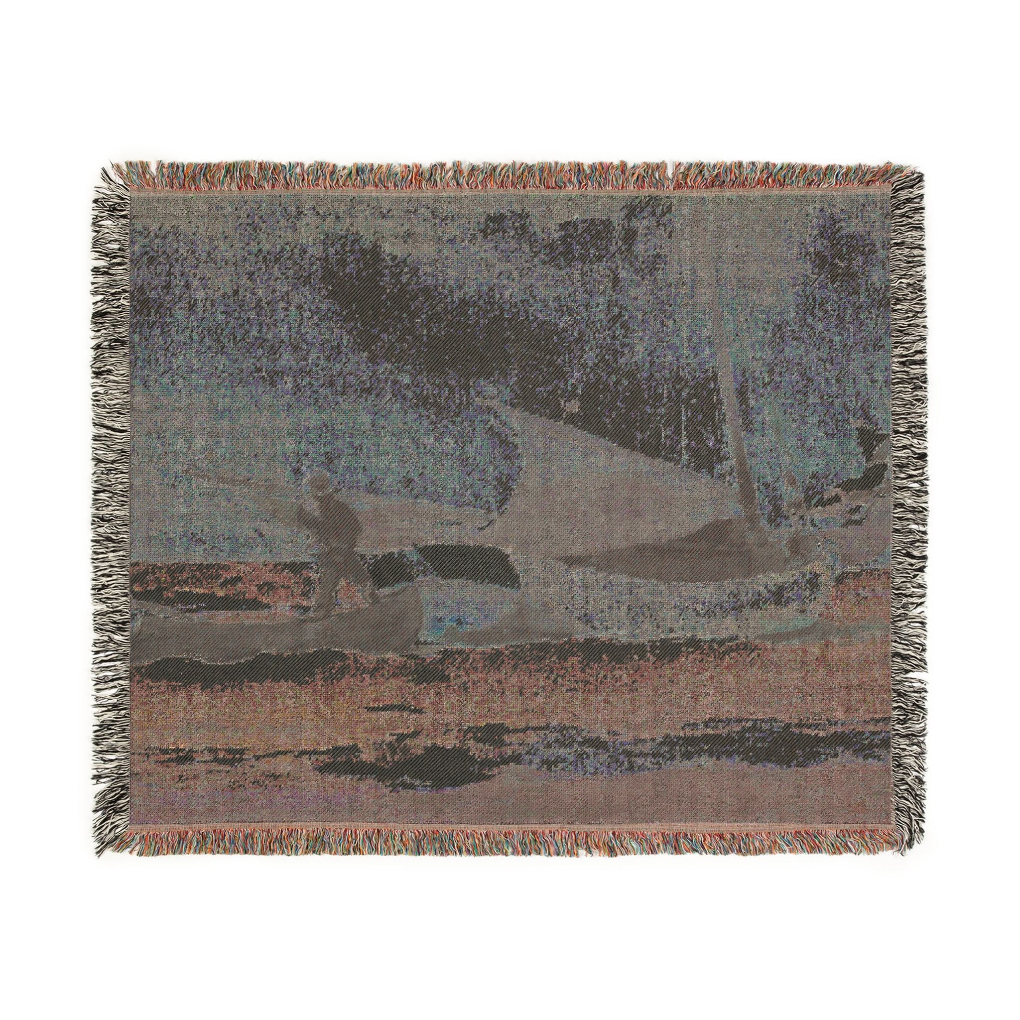 Winslow Homer - Stowing Sail | Woven Tapestry Blanket