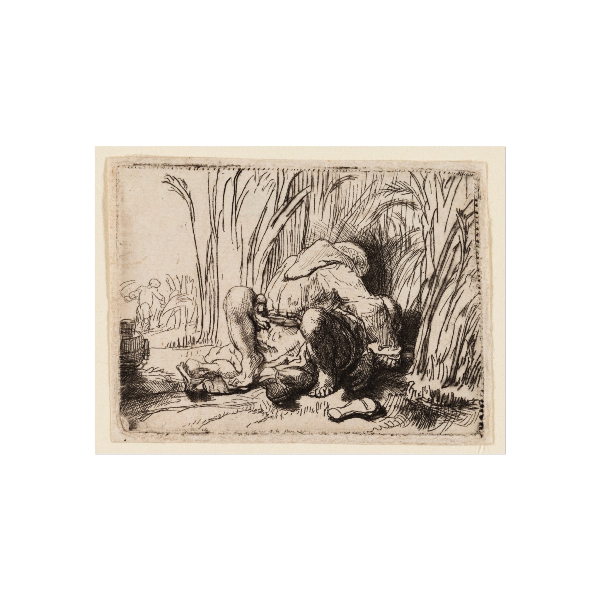 Rembrandt van Rijn - The Monk in the Cornfield | Fine Art Poster