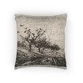 Charles François Daubigny - Crows in a Tree | Woven Pillow