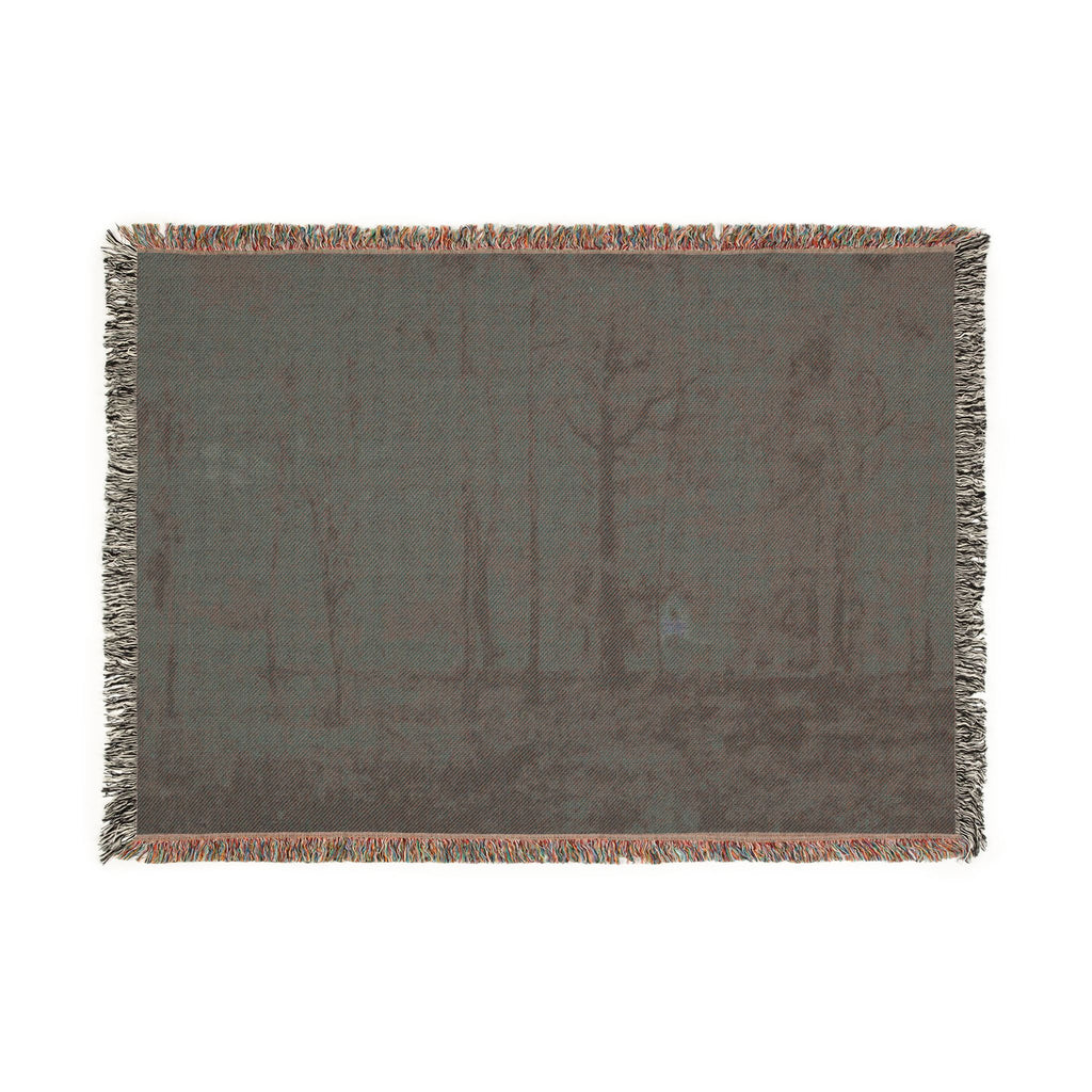 George Inness - Autumn Woods | Woven Tapestry Blanket