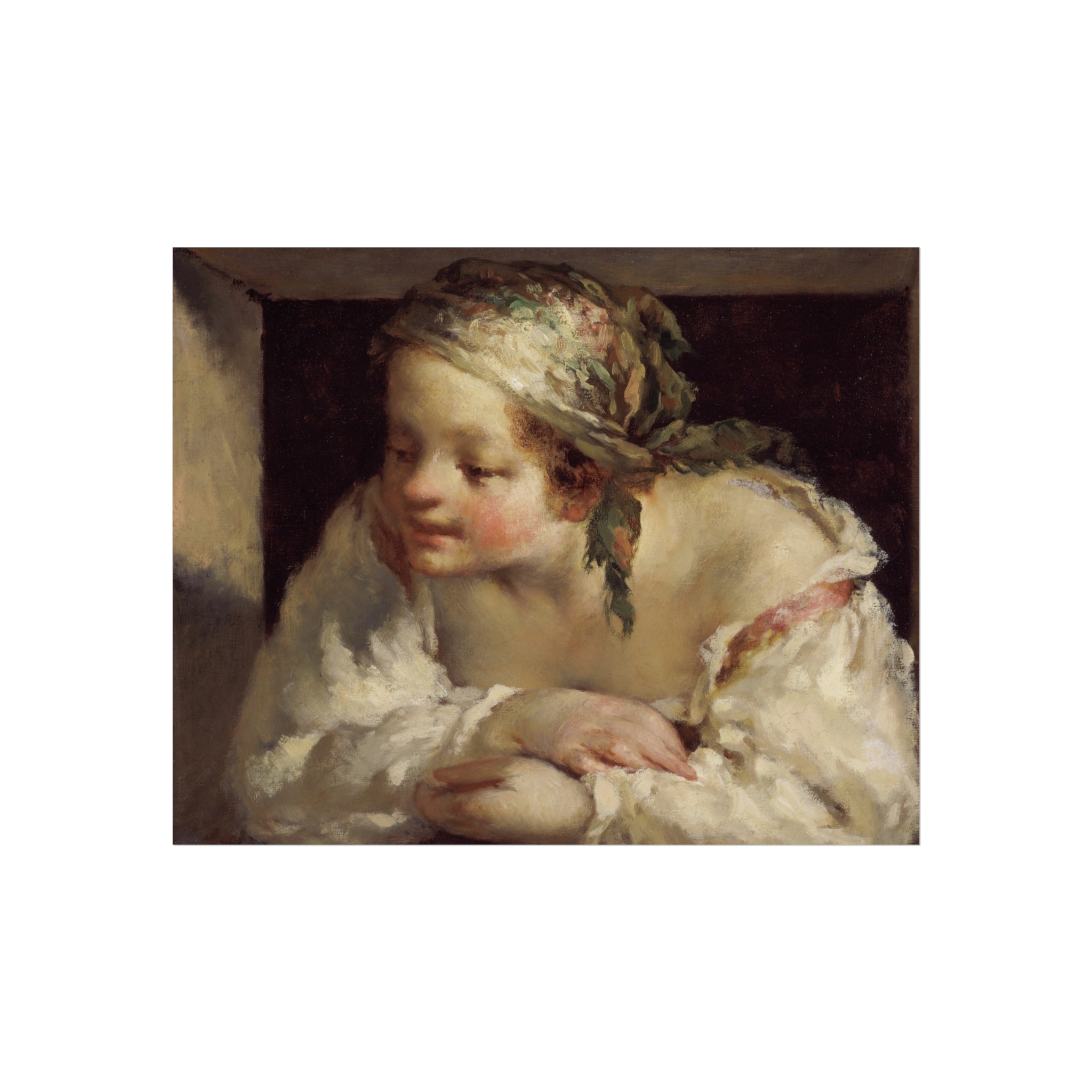 Young Woman Jean François Millet Fine Art Poster