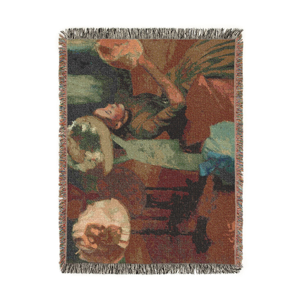 Hilaire Germain Edgar Degas - The Millinery Shop | Woven Tapestry Blanket