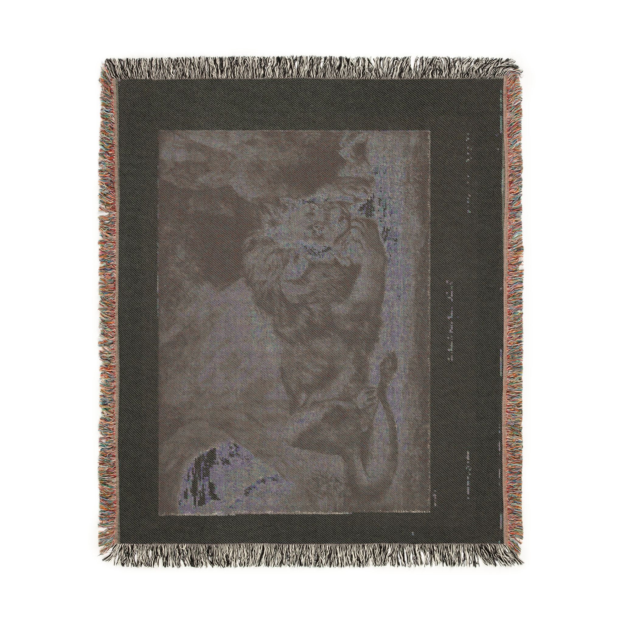 Eugène Delacroix - Lion of the Atlas Mountains | Woven Tapestry Blanket