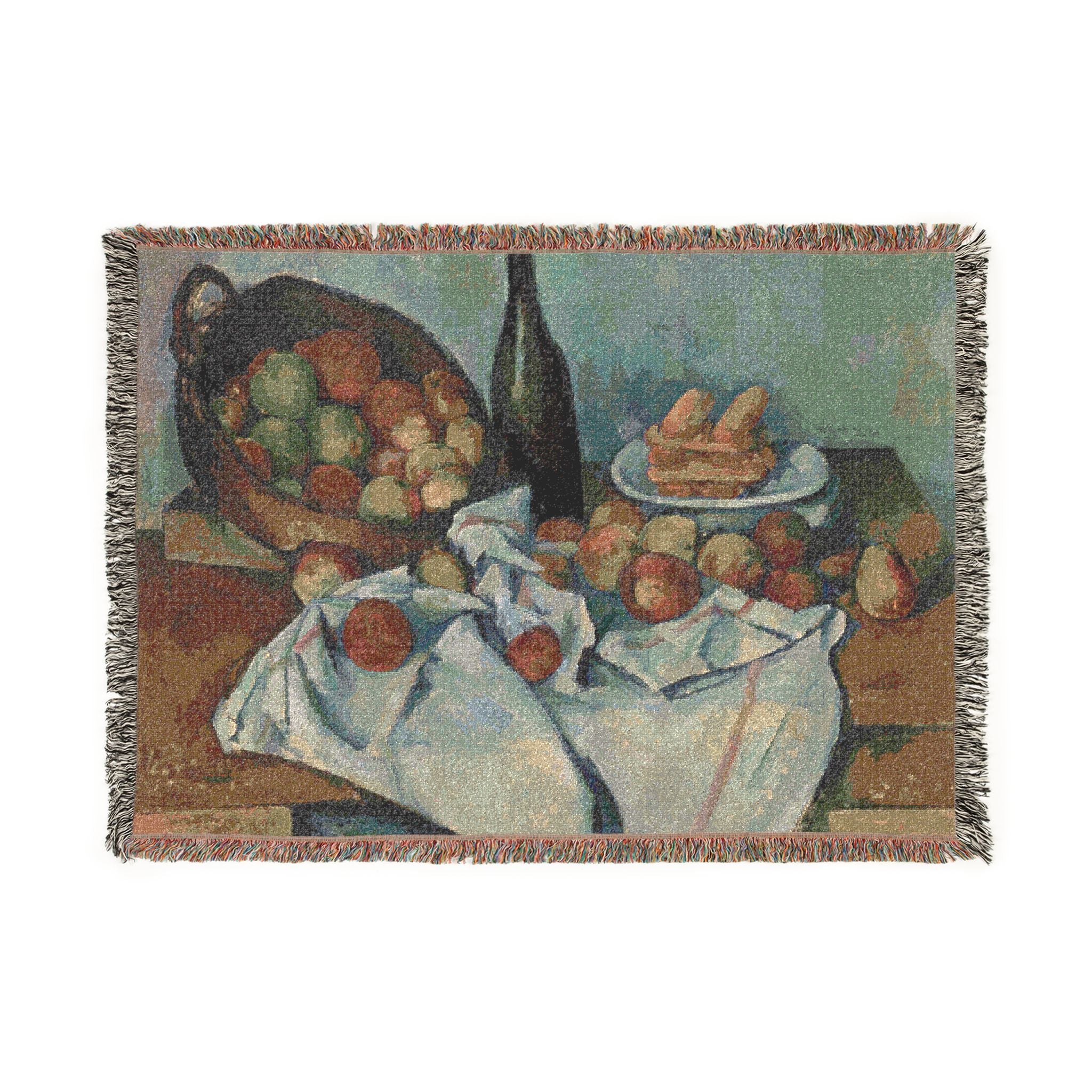 Paul Cezanne - The Basket of Apples | Woven Tapestry Blanket