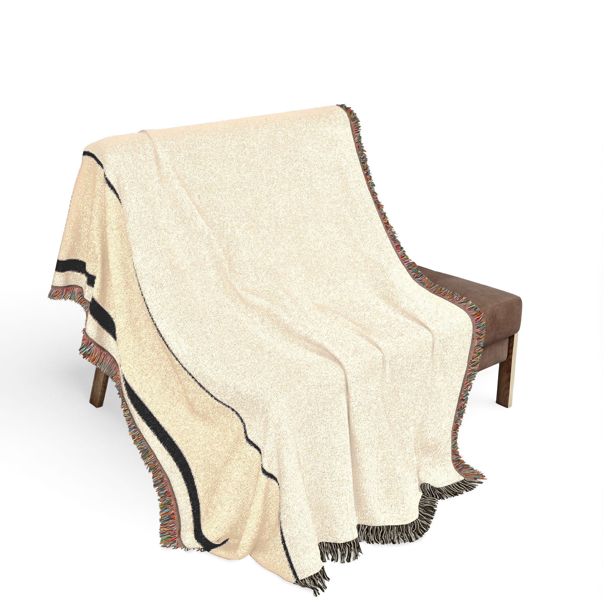 Quiet Throw — Warm White · Oat · Ink