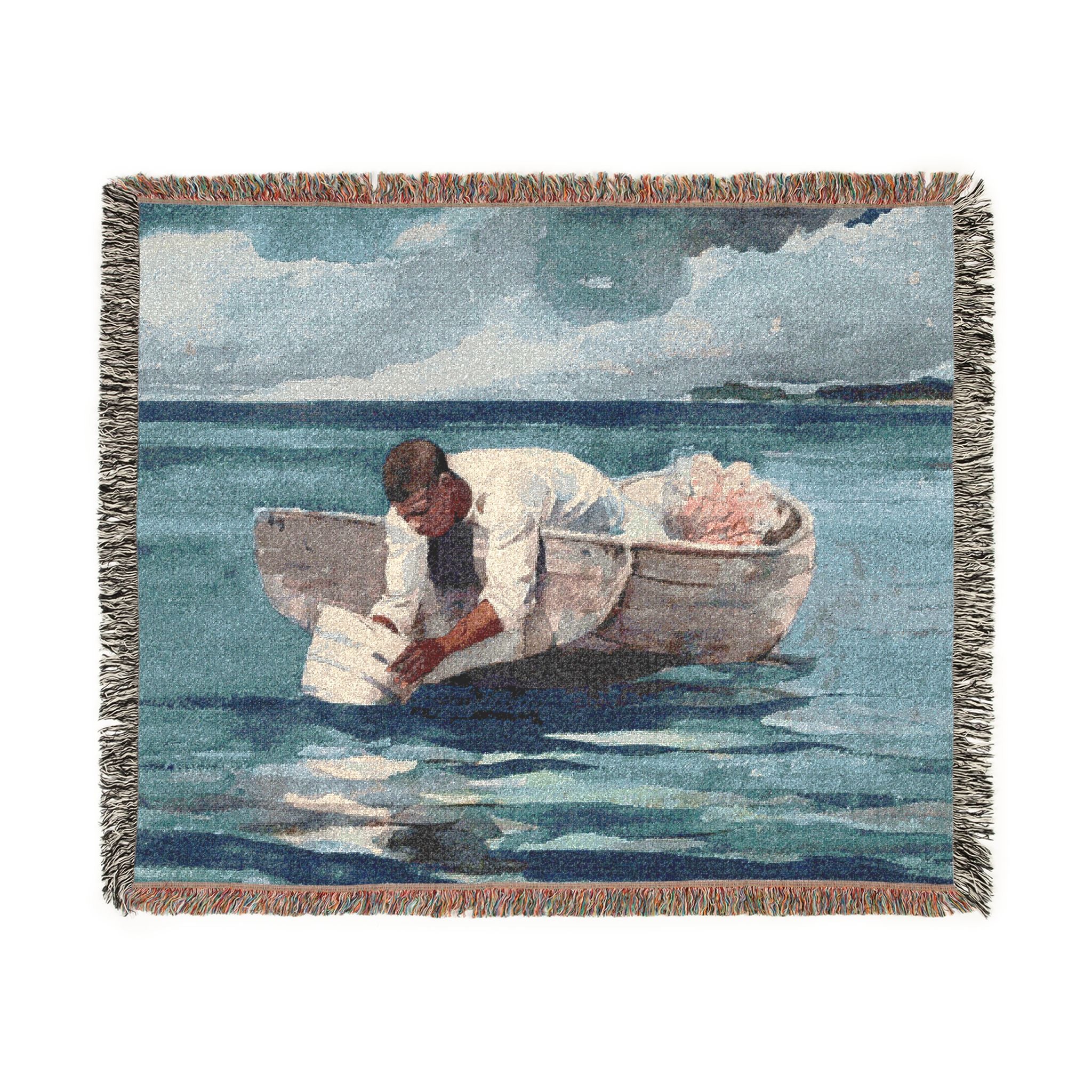 The Water Fan Winslow Homer Tapestry Blanket