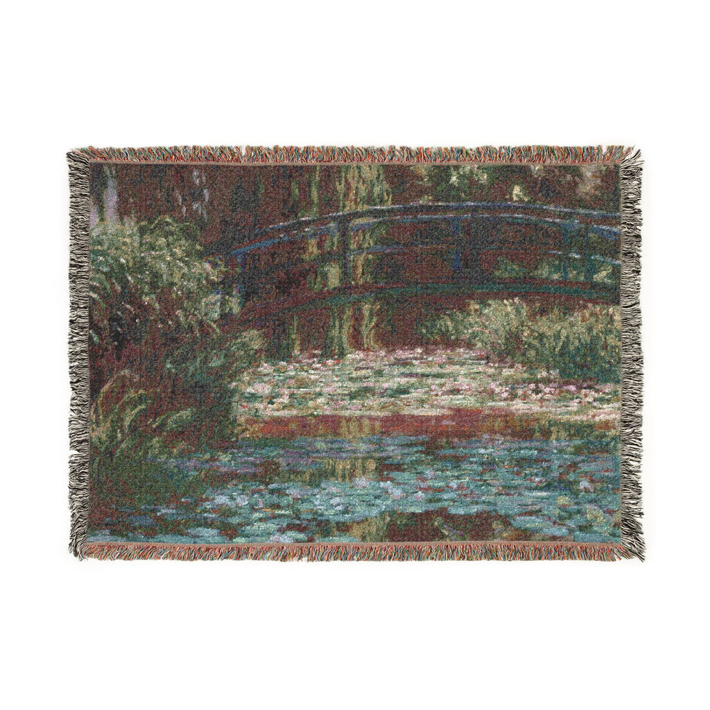Claude Monet - Water Lily Pond | Woven Tapestry Blanket