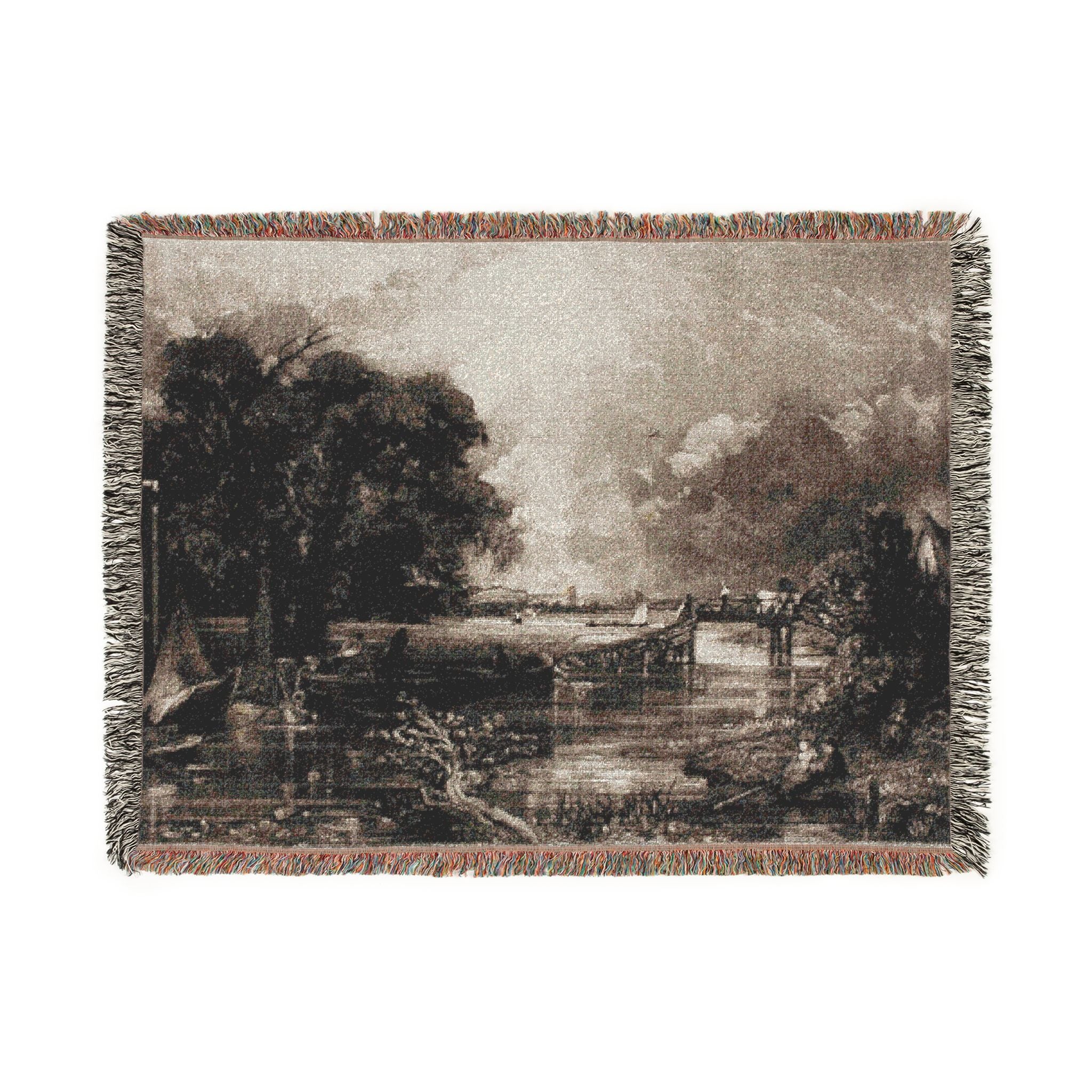 David Lucas - River Stour, Suffolk | Woven Tapestry Blanket