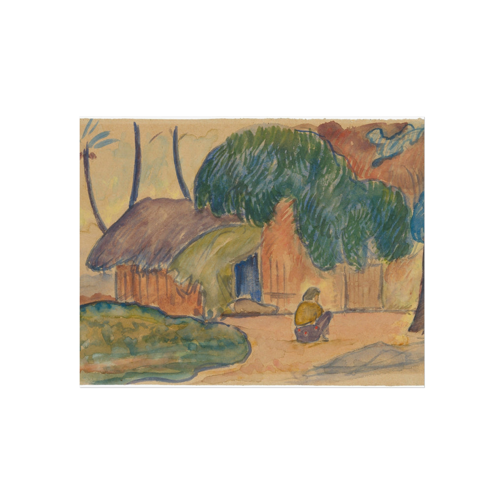 Paul Gauguin - Tahitian Hut | Fine Art Poster