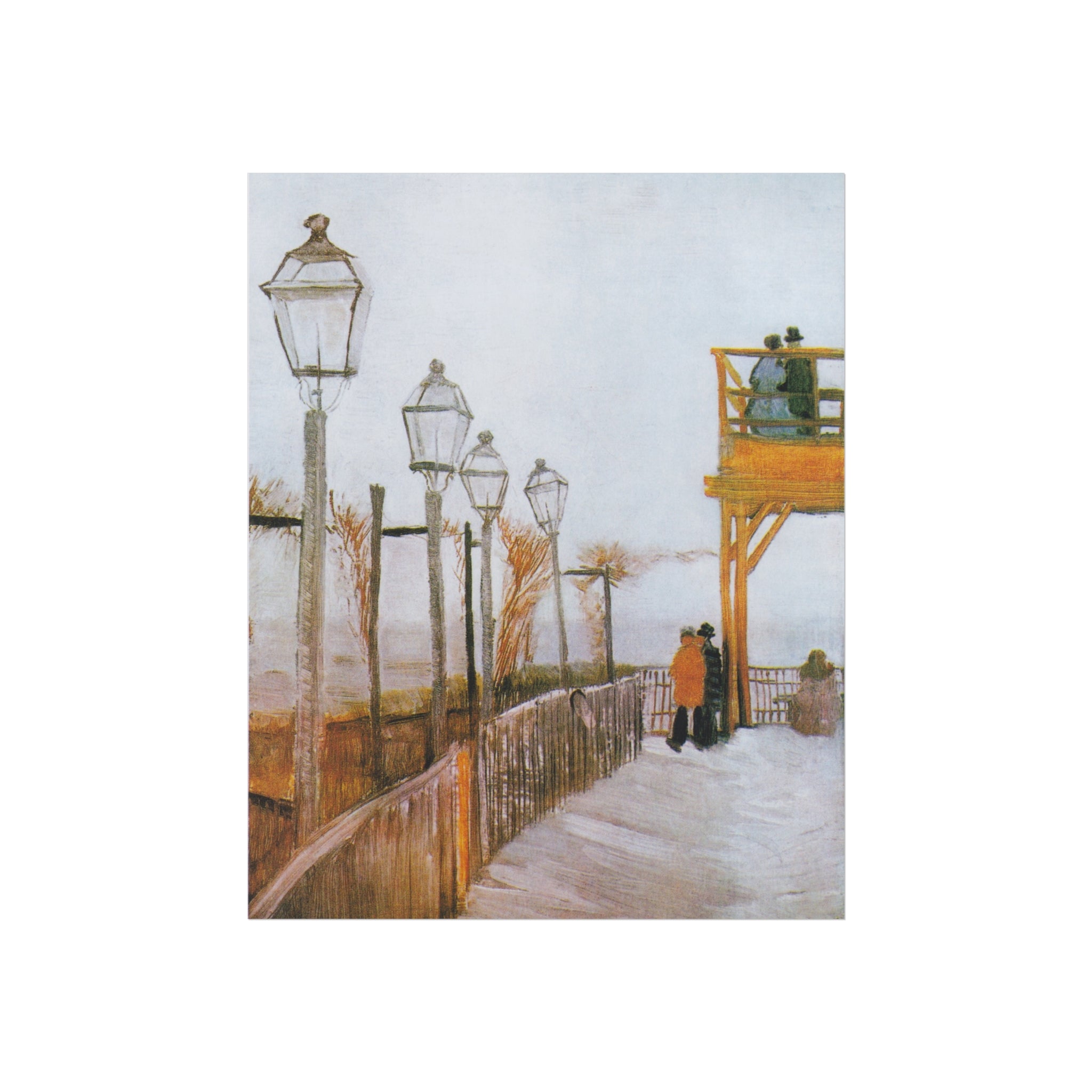 Vincent van Gogh - Terrace of the Moulin de Blute-Fin | Fine Art Poster