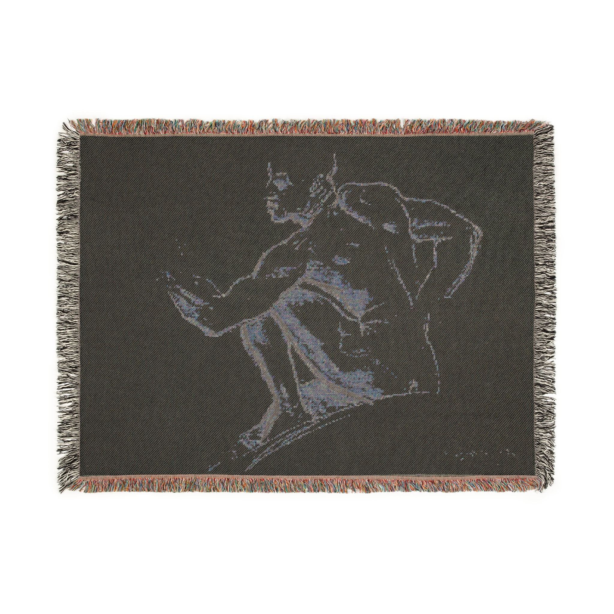 John Singer Sargent - Seated Male Nude | Woven Tapestry Blanket