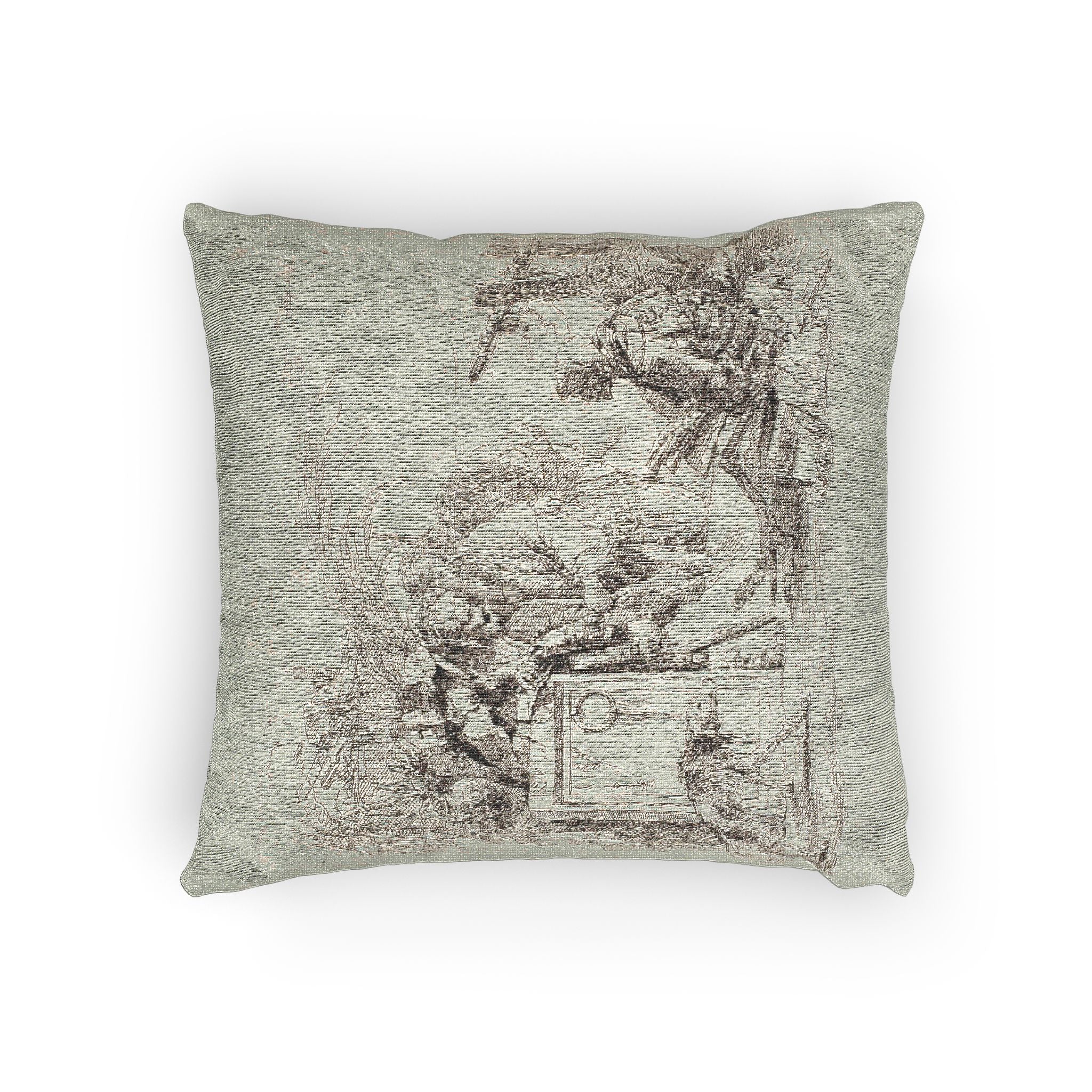 Giovanni Battista Tiepolo - Death Giving Audience, from Capricci | Woven Pillow