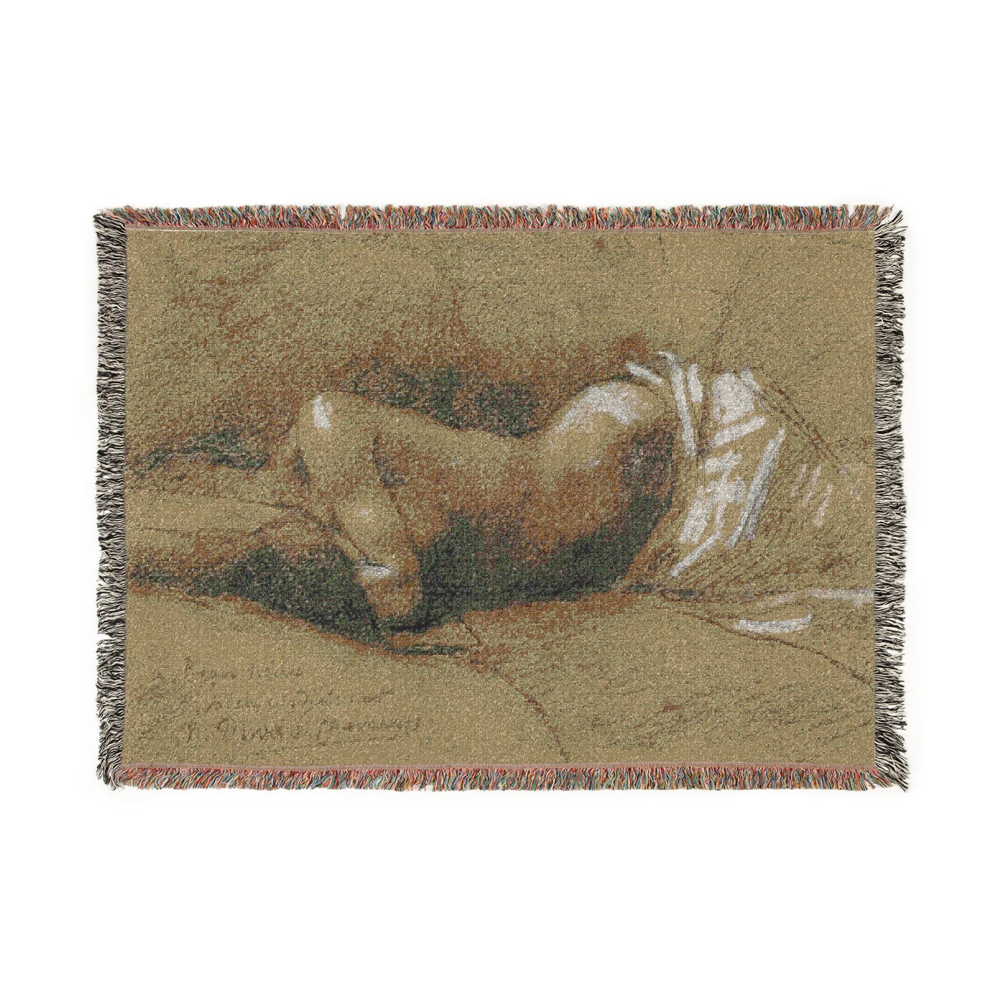 Pierre Puvis de Chavannes - Study of a Sleeping Woman | Woven Tapestry Blanket