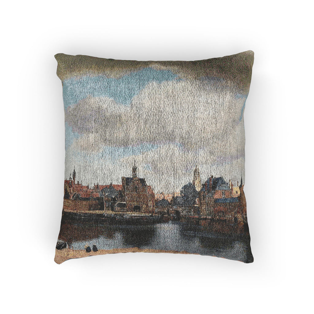 View of Delft, by Johannes Vermeer | Woven Pillow