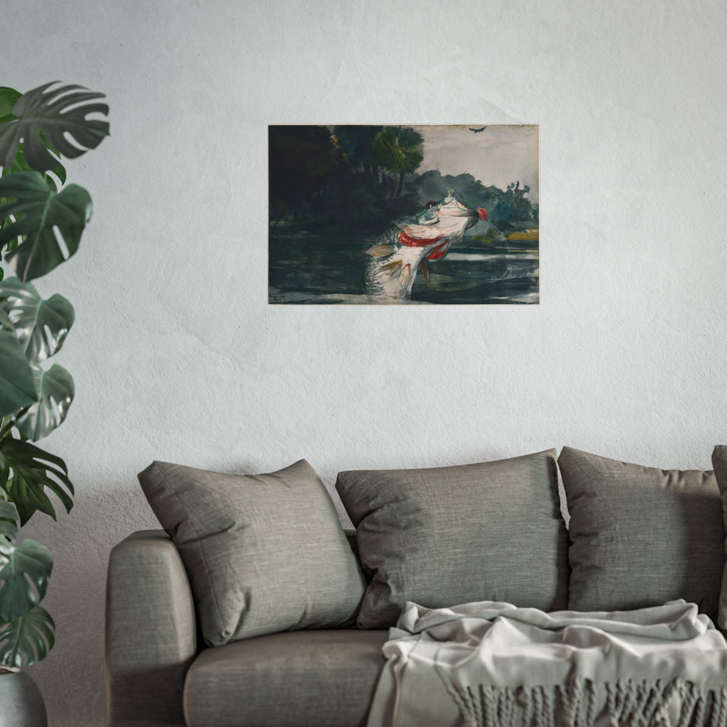 Winslow Homer - Life-Size Black Bass | Fine Art Poster